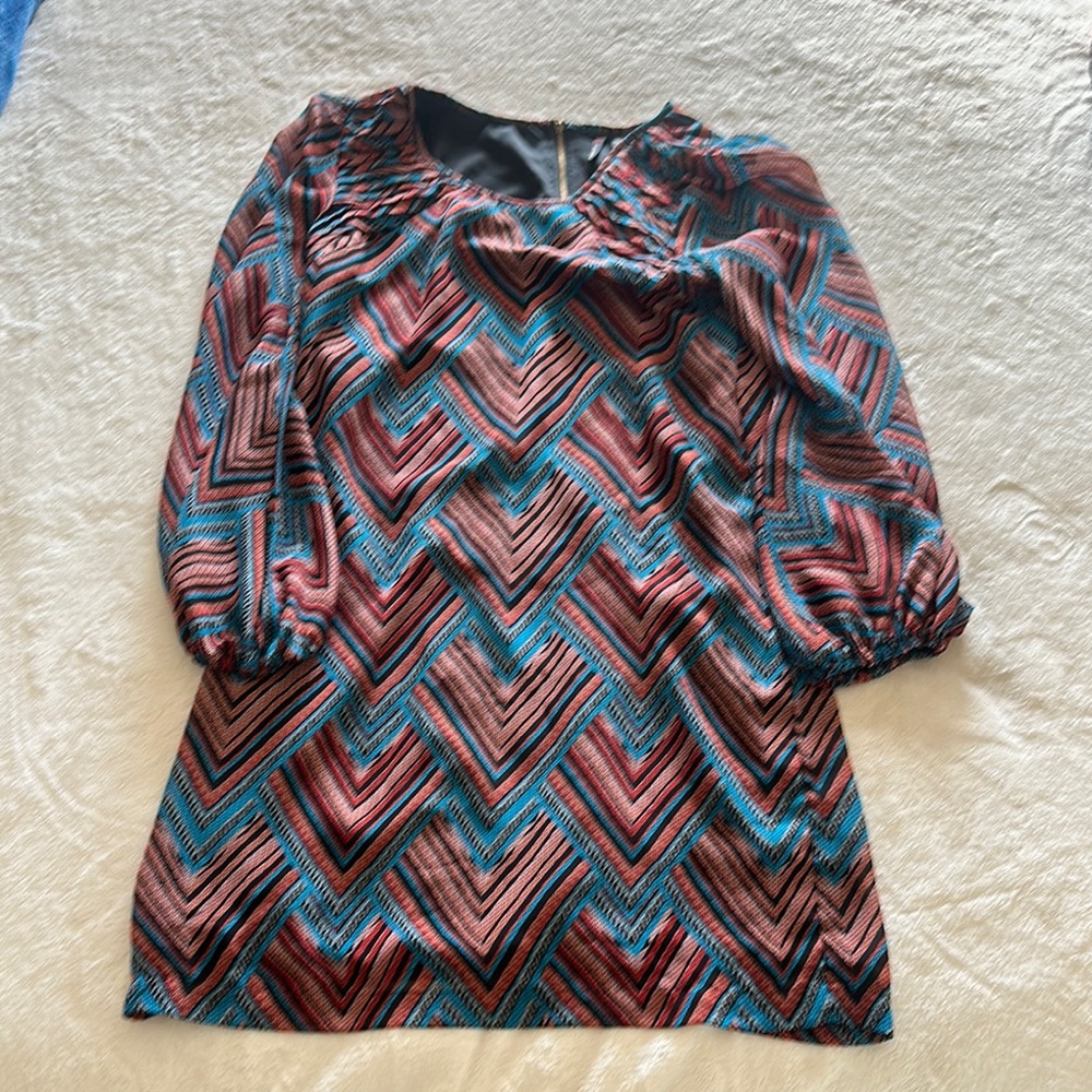 Chevron Patterned Dress